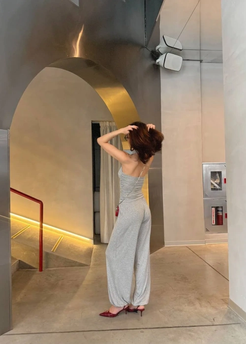 Костюм женский брючный с топом (р-р 42-44)