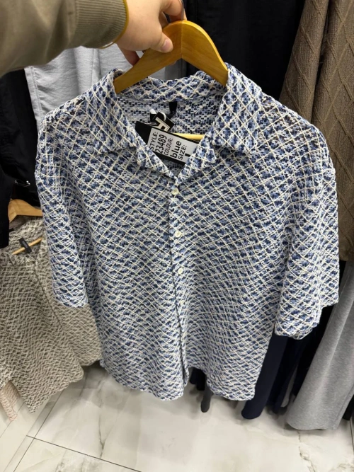 Рубашка вязаная мужская (р-р M-3XL)