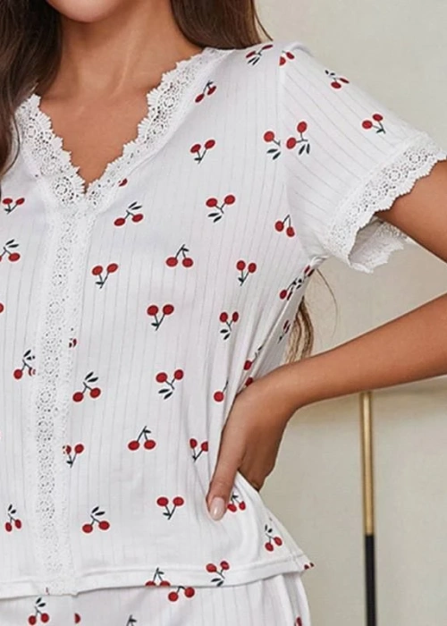 Пижама двойка с кружевом женская (р-р 42-48)