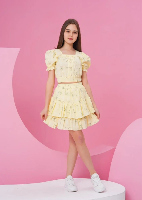 Костюм топ с юбкой для девочки (р-р 36-44)