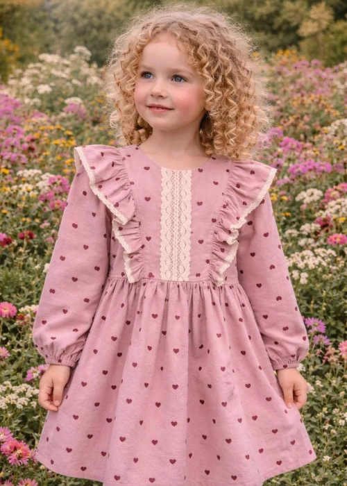 Платье нарядное с рюшами для девочки (р-р 28-34)