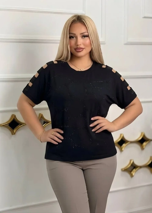 Футболка женская с открытыми плечами (р-р 52-58)