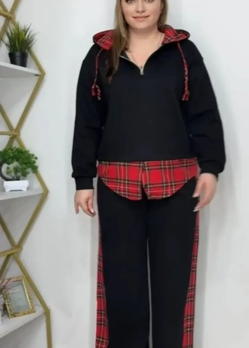 Спортивный костюм с рубашкой- обманкой женский (р-р 50-54)