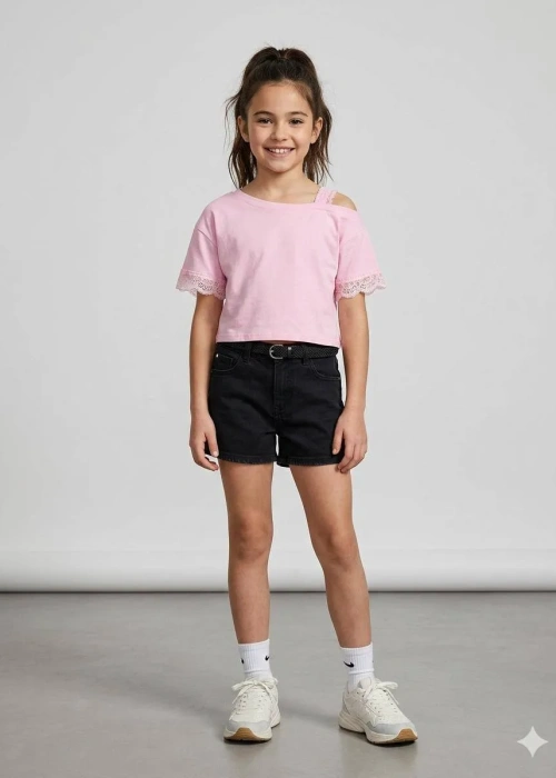 Футболка со спущенным плечом для девочки (р-р 36-42)