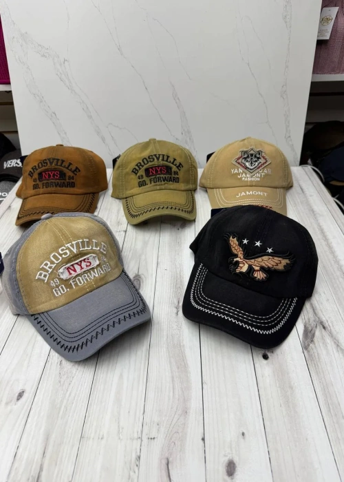 Бейсболка унисекс варёнка с вышивкой (р-р 56-60)