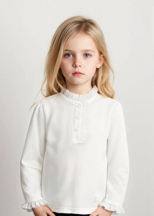 Кофточка с рюшами для девочки (р-р 98-122)