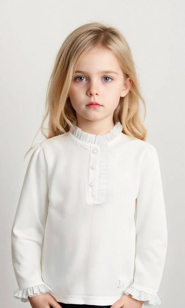 Кофточка с рюшами для девочки (р-р 98-122)