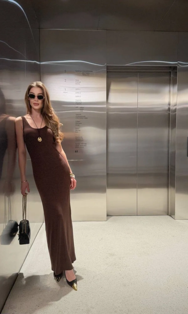 Платье-майка макси летнее (р-р 42-44)