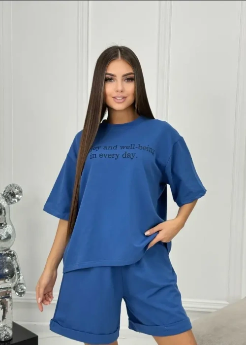 Костюм домашний футболка-шорты, женский (р-р 48-56)