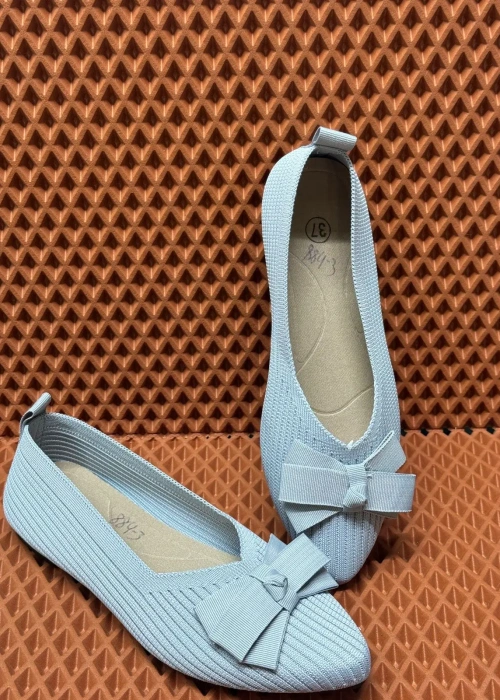 Балетки с бантом вязаные тряпочные женские (р-р 36-41)