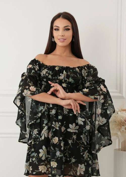 Платье шифоновое с воланами женское (р-р 42-44)