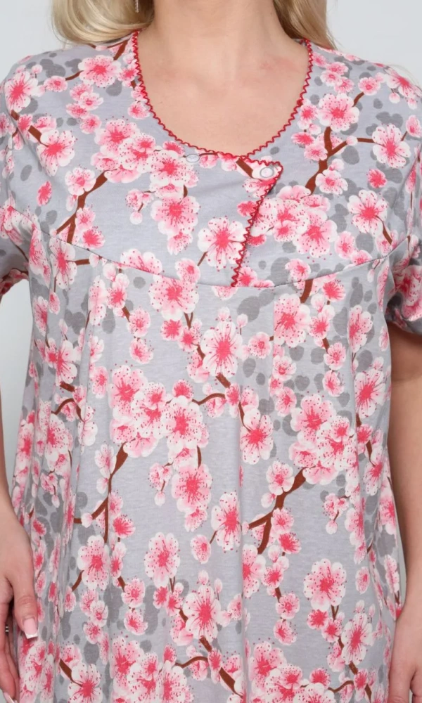 Сорочка женская ночная с коротким рукавом (р-р 48-56)