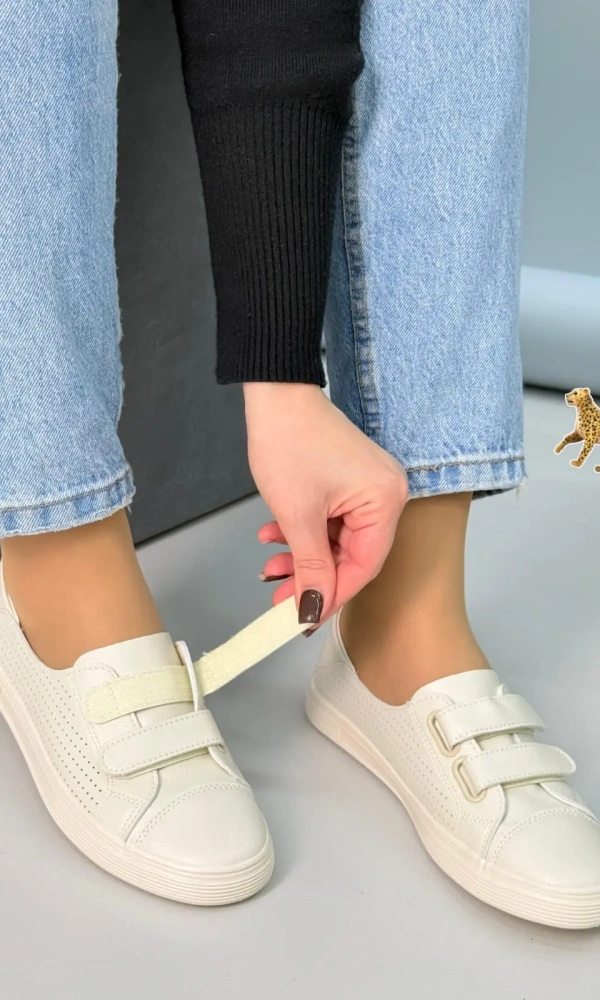 Кеды женские дышащие на липучке (р-р 36-41)