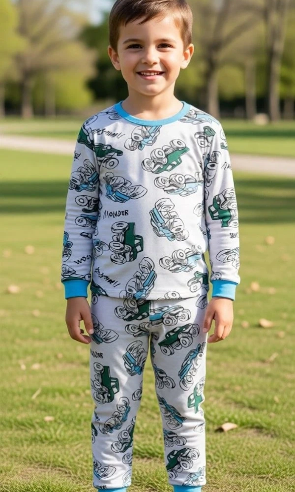 Пижама с длинным рукавом для мальчика (р-р 1-5 лет)