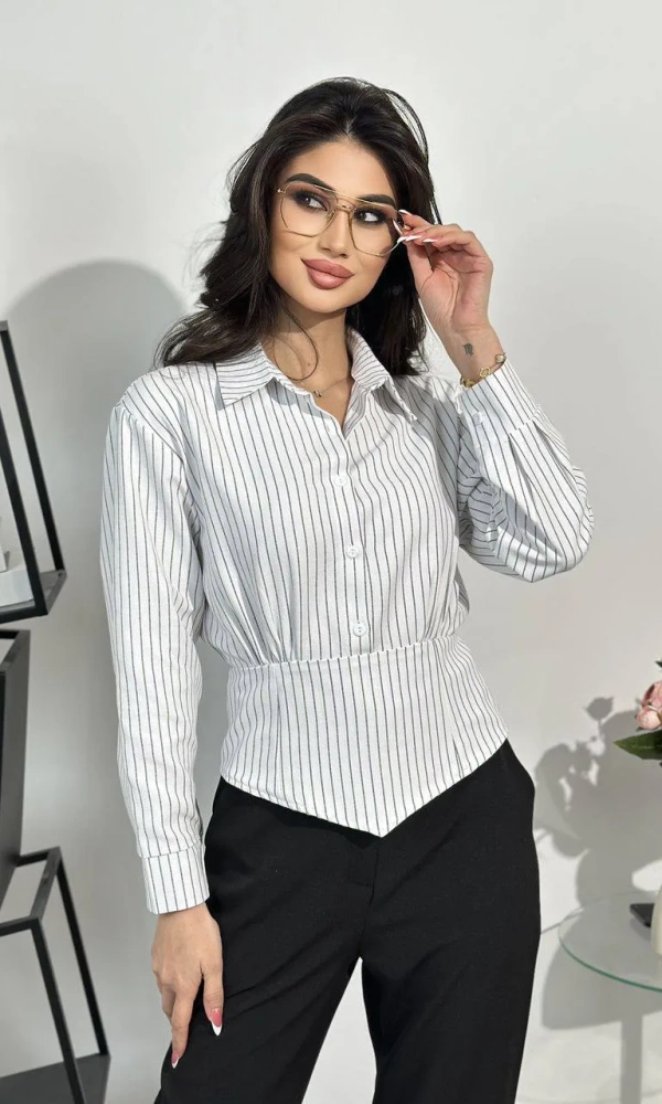 Рубашка-баска приталенная женская (р-р SS/MM)