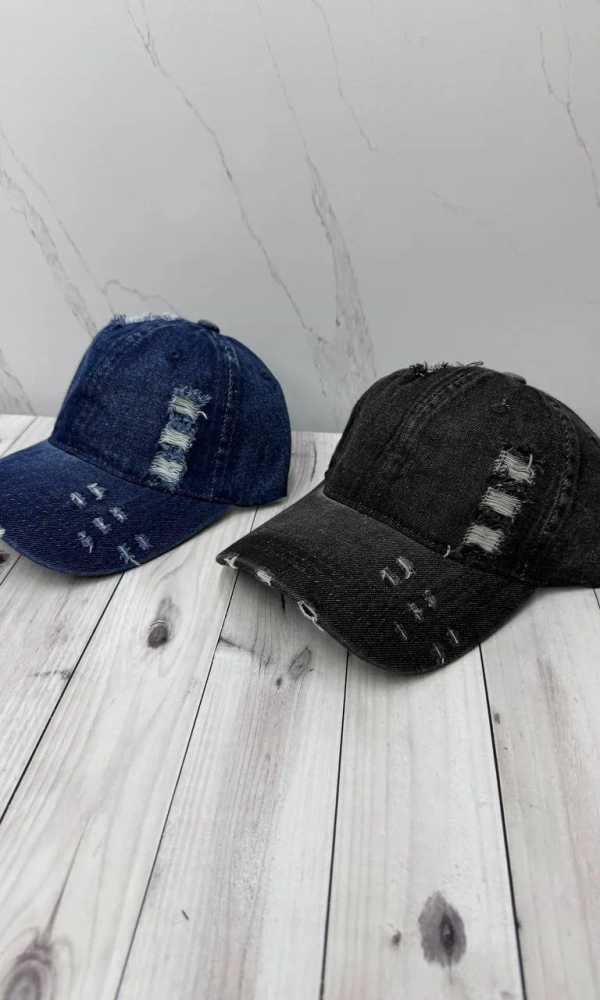 Бейсболка унисекс джинсовая (р-р 56-60)