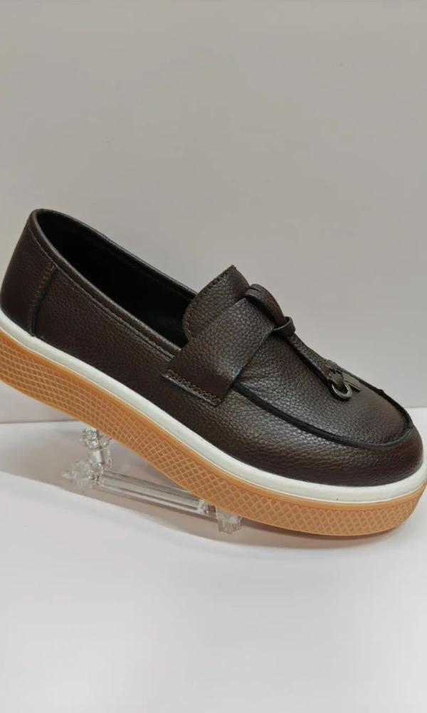 Кожаные мокасины на платформе женские (р-р 36-41)