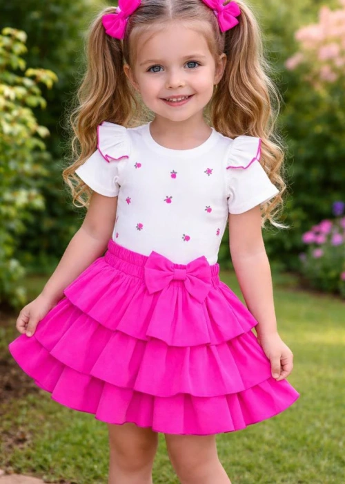 Костюм футболка и юбка для девочки (р-р 28-34)