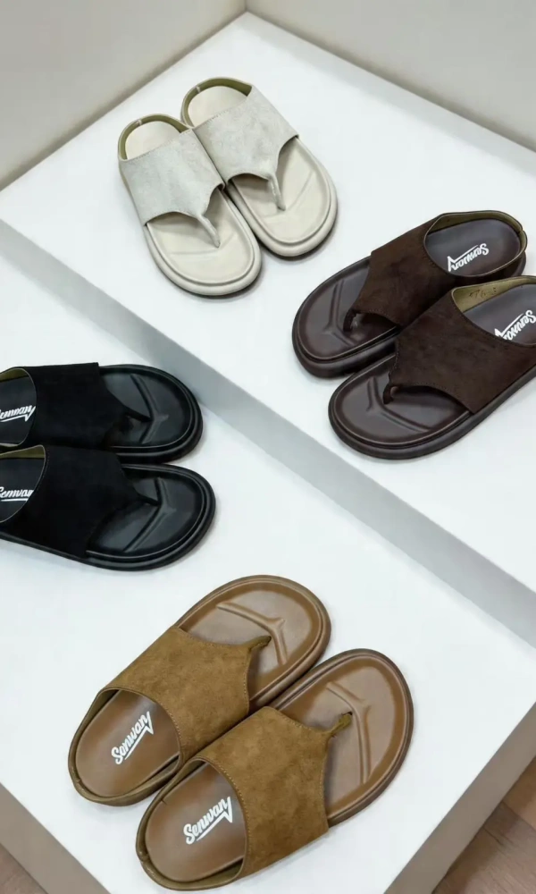 Шлёпки женские через палец замшевые (р-р 36-41)