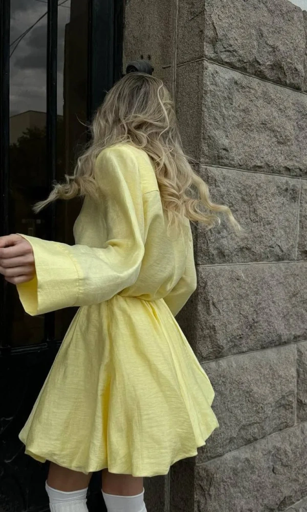 Костюм льняной с юбкой женский (р-р 42-44)