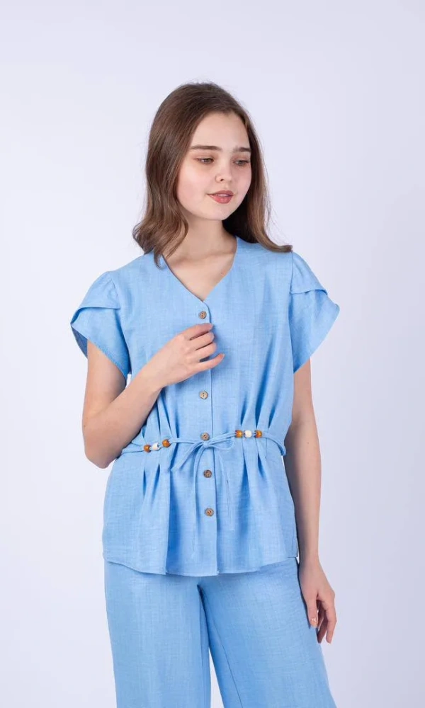 Летний костюм с брюками для девочки (р-р 36-44)