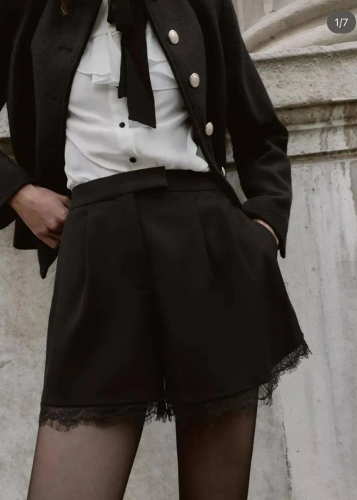 Шорты классические с кружевом женские (р-р 42-44)