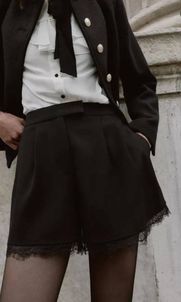 Шорты классические с кружевом женские (р-р 42-44)