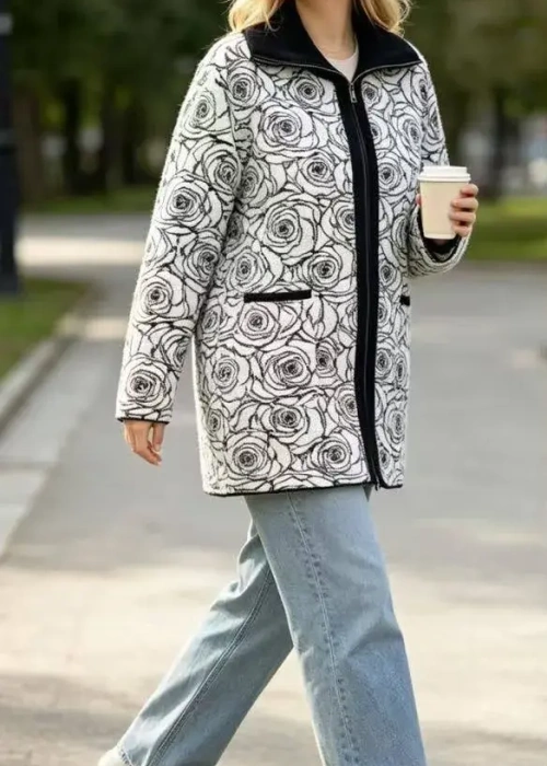 Кардиган на молнии женский (р-р 56-60)