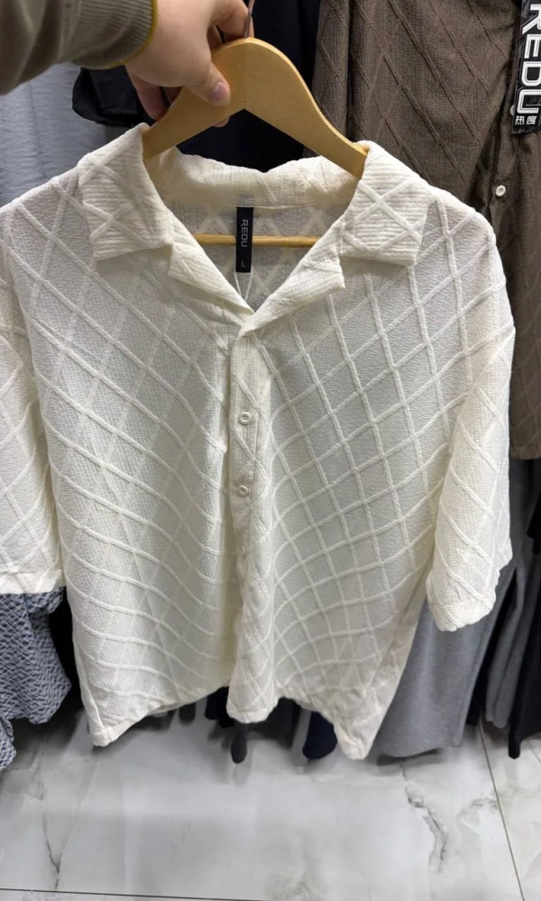 Рубашка вязаная мужская (р-р M-3XL)