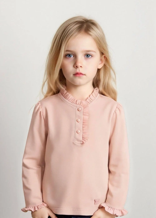 Кофточка с рюшами для девочки (р-р 98-122)