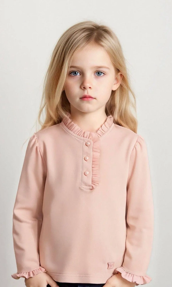 Кофточка с рюшами для девочки (р-р 98-122)