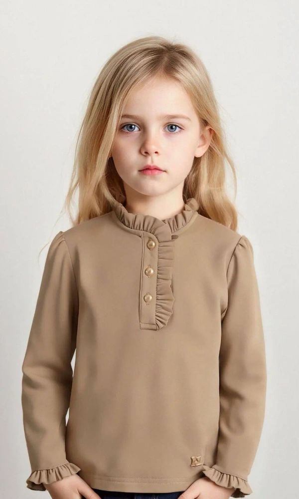 Кофточка с рюшами для девочки (р-р 98-122)