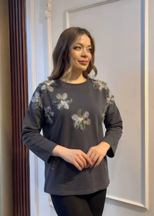 Туника женская с нашивками нарядная (р-р 48-54)