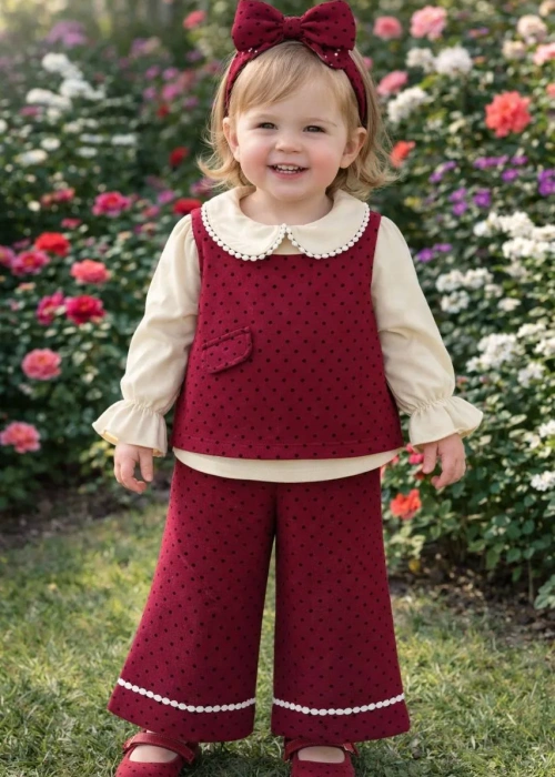 Костюм для девочки: рубашка-жакет-брюки (р-р 1-4)