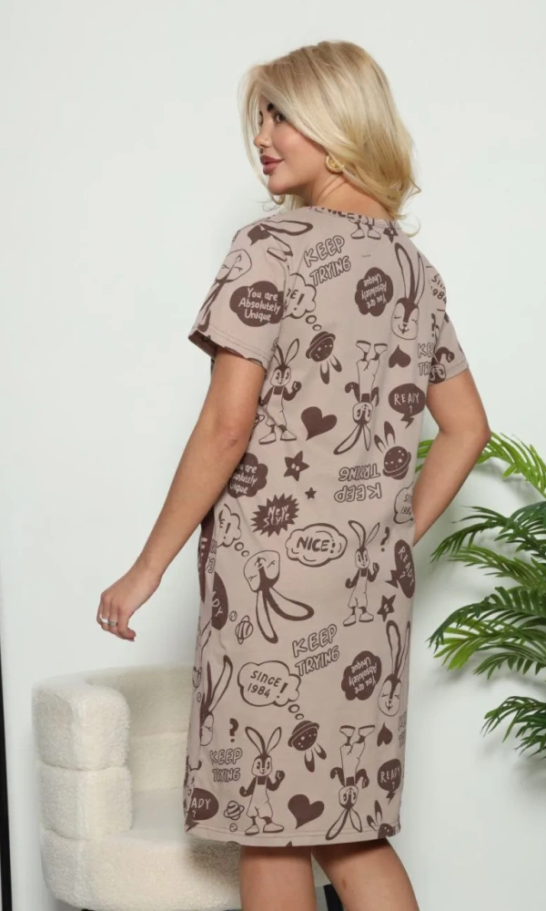 Платье-сорочка женская хлопок (р-р 48-58)