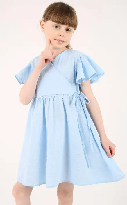 Детское платье на девочку с запахом ( 4-8 лет)