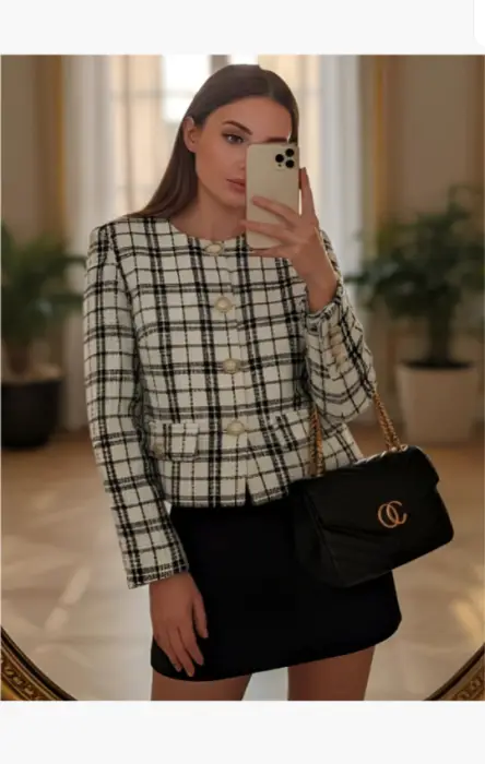 Пиджак твидовый женский р-р 42-44