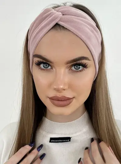 Женская повязка велюровая 