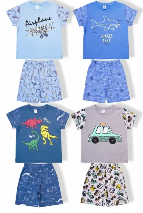 Пижама на мальчика с шортами ( 3-7 лет)