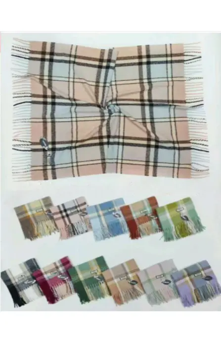 Платок женский в клетку 110*110