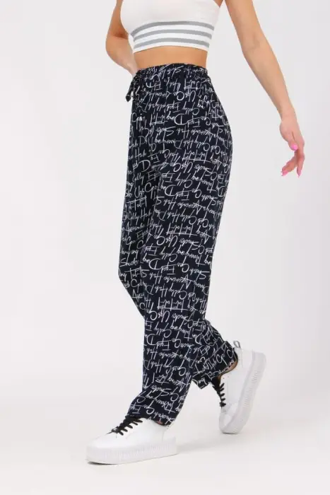 Брюки домашние с принтом женские (р-р 62-72)