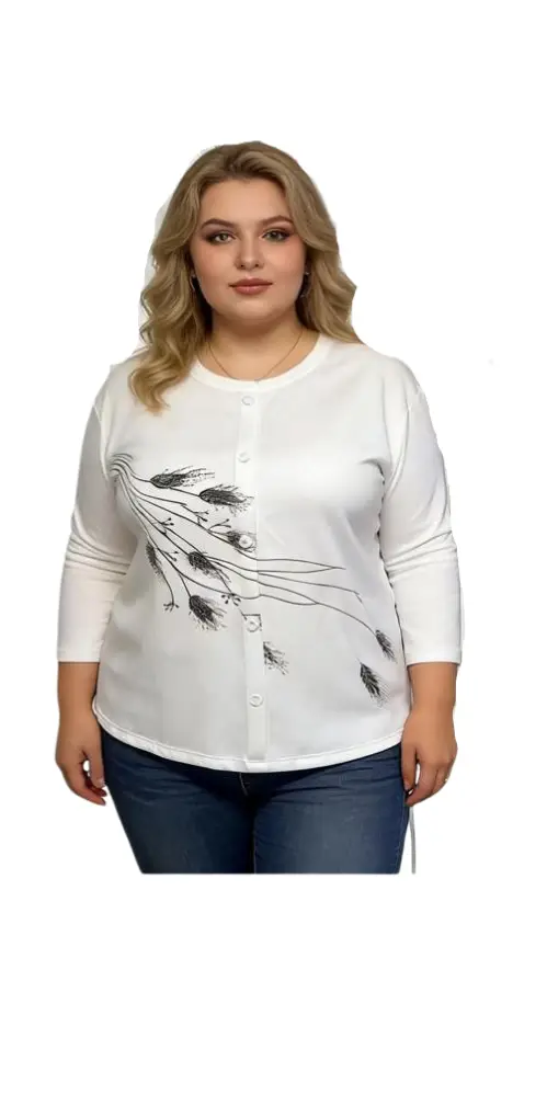 Кардиган на пуговицах женский р-р 3XL-6XL