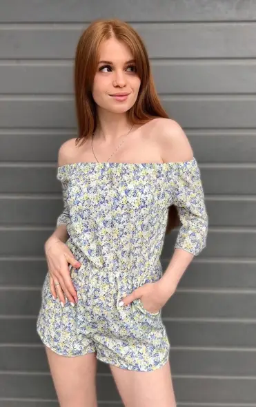 Женский комбинезон с шортами (р-р 40-46)