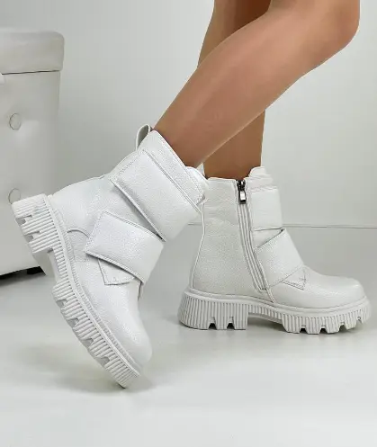 Женские зимние ботинки на липучке (р-р 36-41)