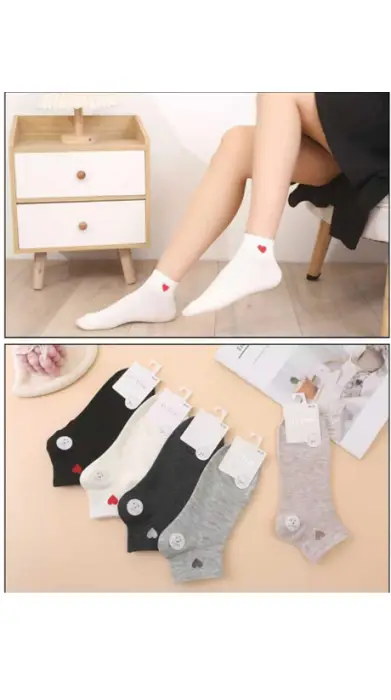 Носки с сердечками женские р-р 36-41