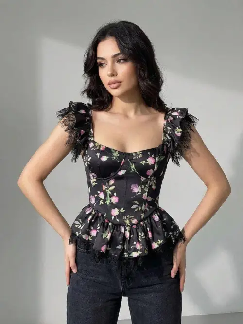 Топ-корсет атласный женский (р-р 42-44)