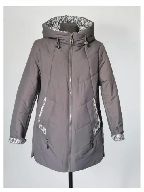 Куртка демисезонная женская с капюшоном (р-р 48-58)