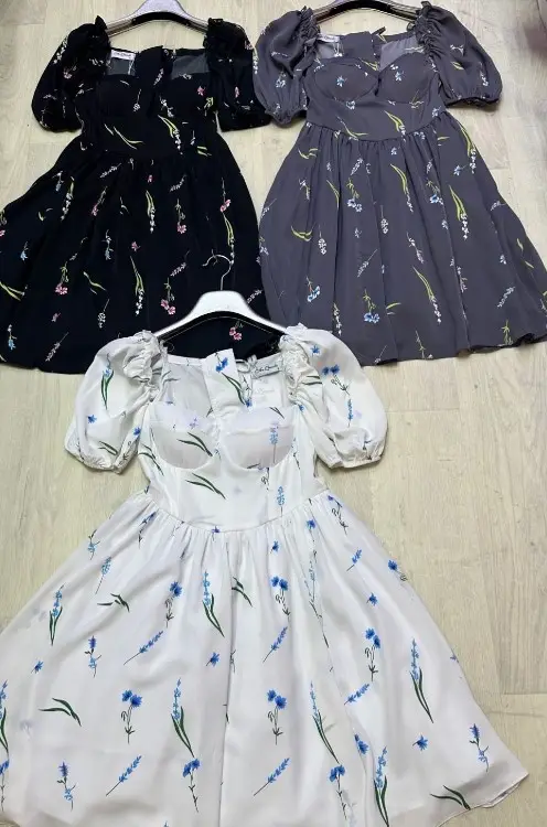 Летнее платье принт, с чашечками ( р-р 42-44)