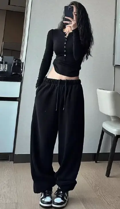 Брюки женские широкие спортивные (р-р единый)