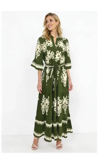 Платье женское нарядное летнее с узорами (р-р 50-56)